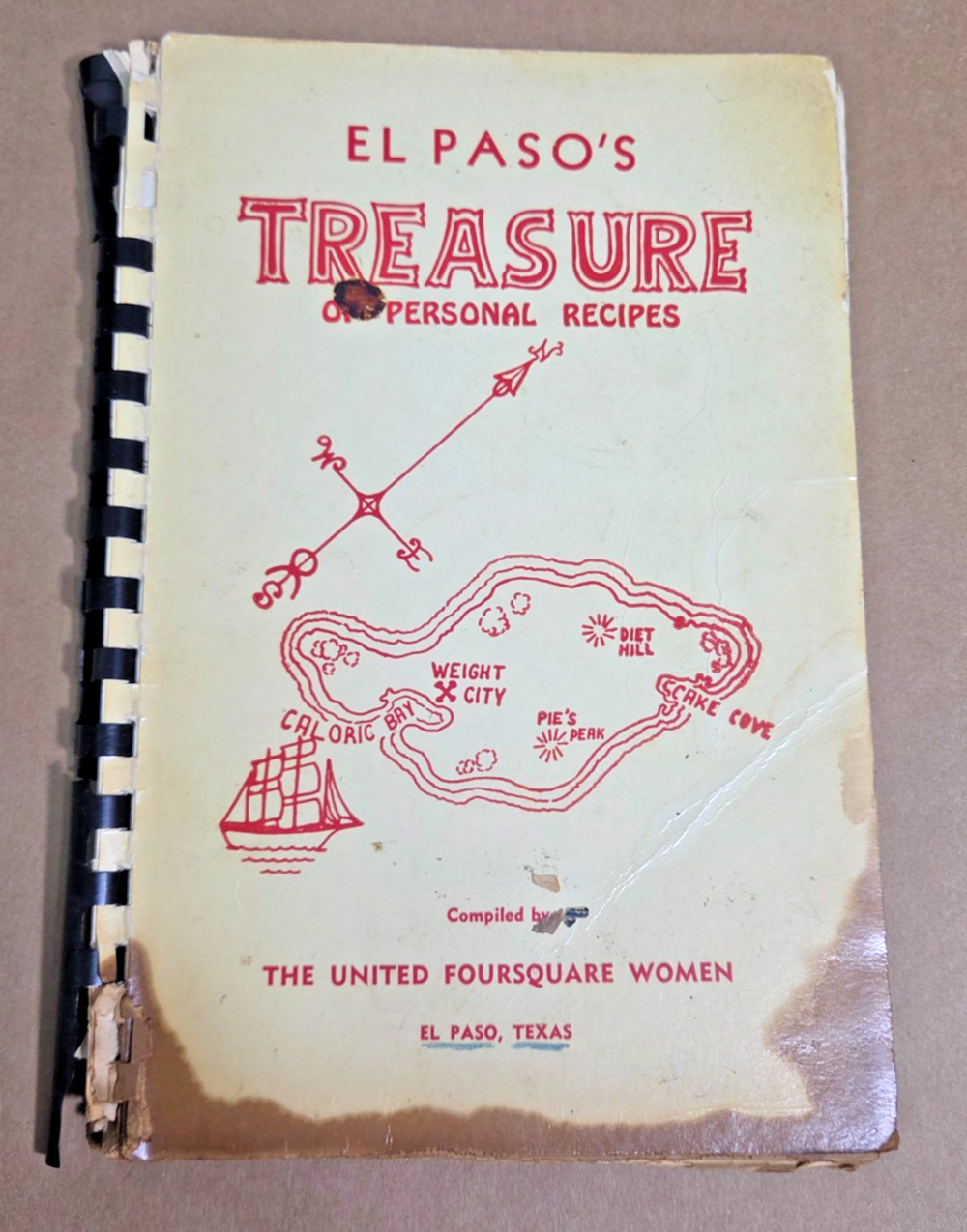 Rare Vintage 1959 El Paso Texas Community Cookbook - Foursquare Church